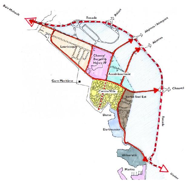 Les quartiers de Pointe-à-Pitre