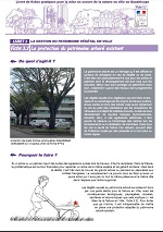 Livret 3 Fiche 7 : La protection du patrimoine arboré existant