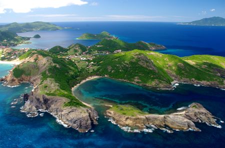 Les Saintes, la Baie de Pont de Pierre, site classé en 1991